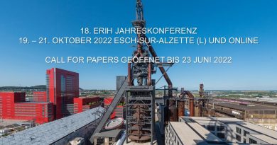 ERIH Annual Conference 2022: Call for Papers